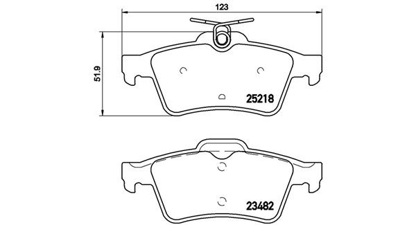 MAGNETI MARELLI Комплект тормозных колодок, дисковый тормоз 363700461110